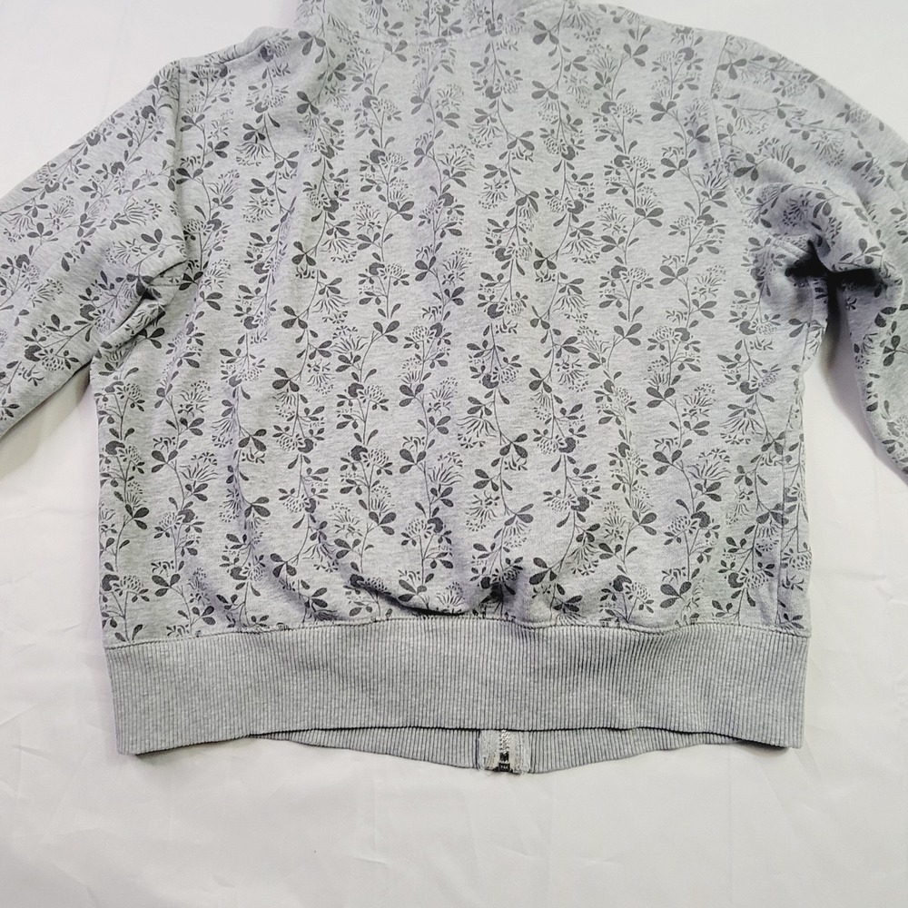 LFL Kids Full Zip Hoodie Size Large Grey Botanical Print Jacket K73 - Picture 14 of 15